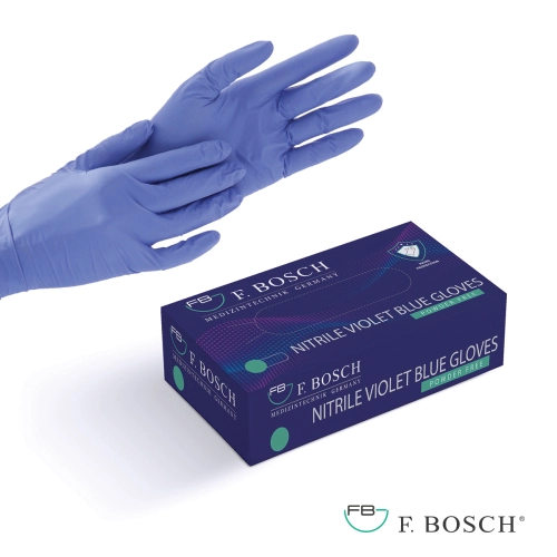 F. Bosch Violet Blue nitrile gloves powder-free